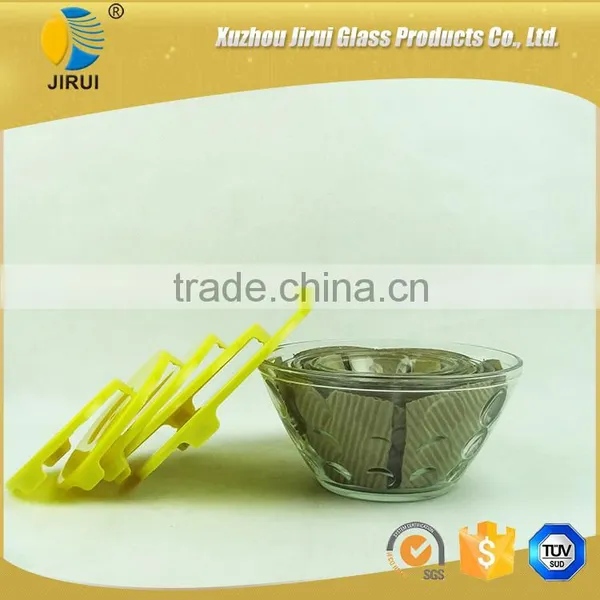 Yellow Five-pieces Glass Bowls Set photo-3