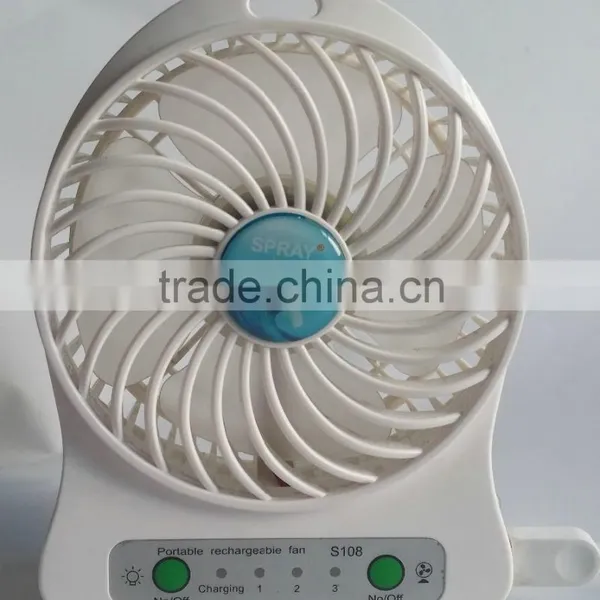 5v DC Rechargeable Bracker Mini Micro Usb Programmable Message Fan