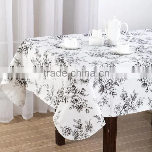 1PC Printed PEVA With Flannel Back Vinyl Table Cloth photo-4