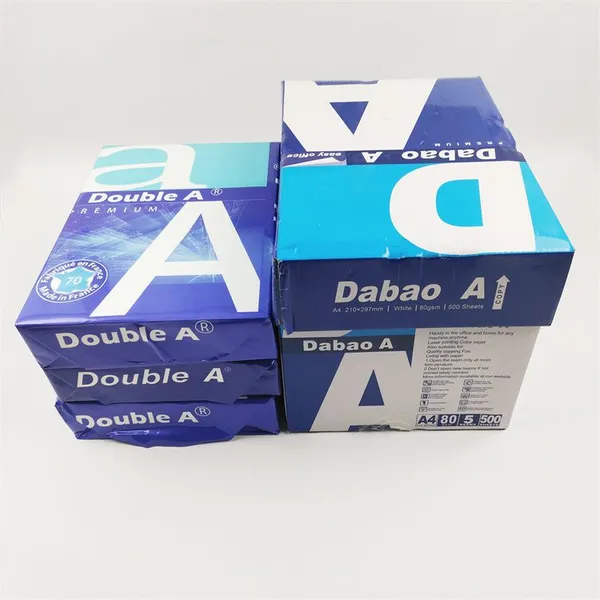 Copy Paper DOUBLE A4 80 Gsm 70 Gsm 500 Sheets China Manufacturer MAIL+kala@sdzlzy.com photo-5
