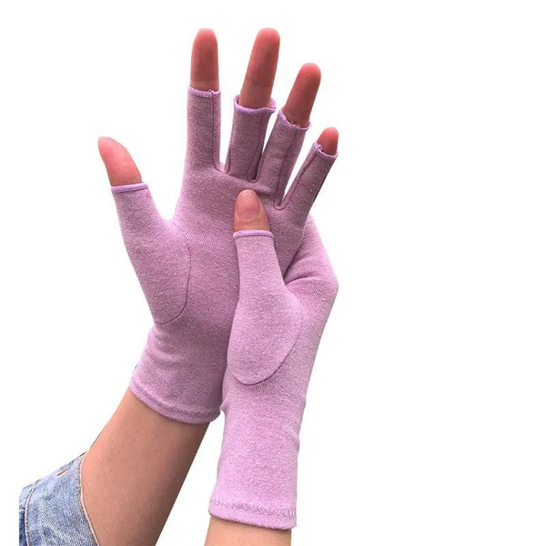 Arthritis Compression Gloves for Women Men, Carpal Tunnel Pain Relief Glove Fingerless for Typing Both Hands Glove photo-4