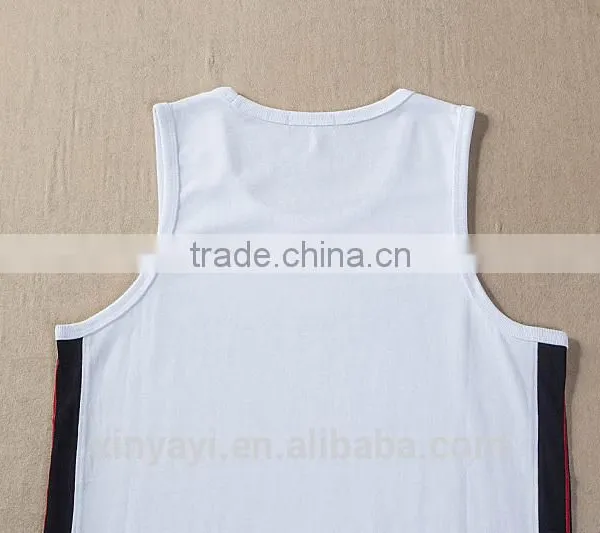 Hot Sale Fashion Tank Tops in Bulk/stringer Tank Top Wholesale/blank Gym Mens Stringer Singlet Wholesale photo-3