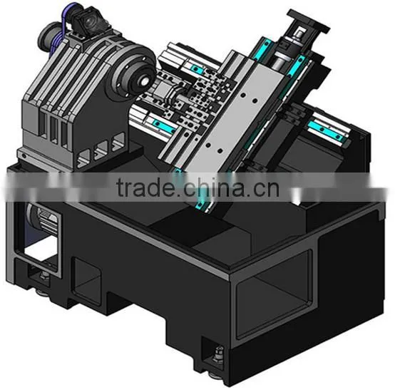 Cnc Lathe Machine CKX36L Slant Bed Design 5" Hydraulic Chuck Gang Tool Living Tool Turret Linear Guideway photo-3