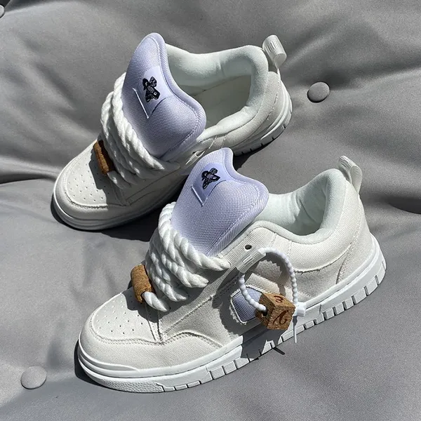 Wholesale Board Shoes Breathable Quality Trendy Fashion Low Top Thick Bottom Casual Sports Versatile Comfortable Men's Shoes Kids Skateboard Sneaker photo-4