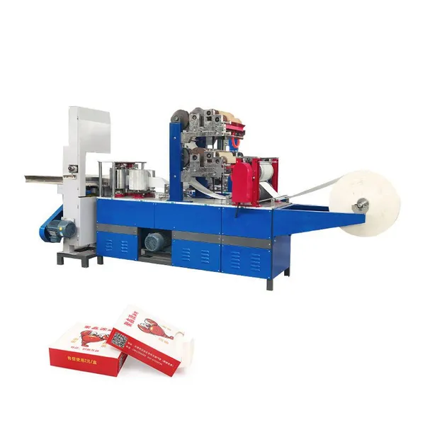 Fully Automatic Napkin Paper Folding Machine Handkerchief Napkin Making Factory