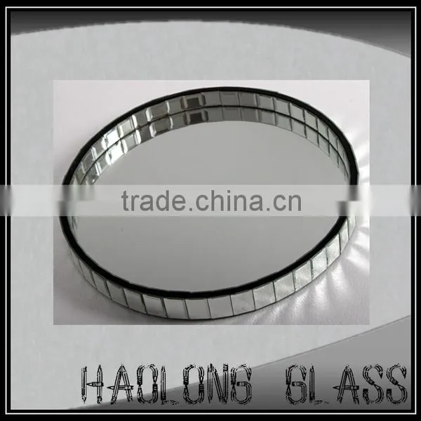 Silver Mirror Crackle Mosaic Vase for Home Decoration