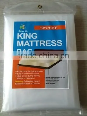 Low Price Transparent PE Mattress Bag With Moving photo-2
