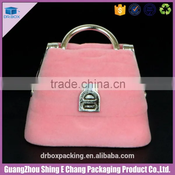 Beautiful Creative Velvet Surface Paperboard Jewelry Box Crown Shape Ring Box photo-3