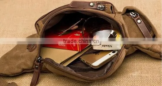 New Canvas Outdoor Sports Waist Pocket Casual Shoulder Belt Bag Purse Wallet photo-5