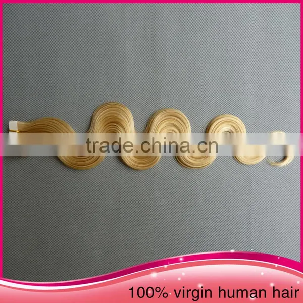 2015 Factory Price 28"Double Machine Pu Hair Extension Seamless Tape Hair Extension photo-4