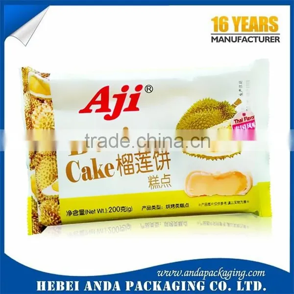 Heat Sealing Plastic Snack Food Packaging/ Biscuit Packaging Plastic Film Roll photo-3