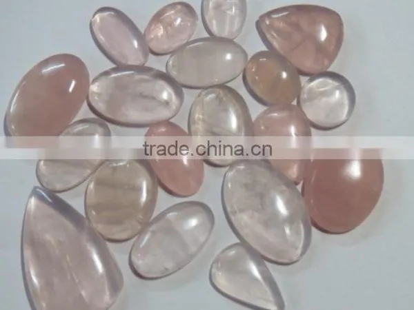 BRAZILIAN Rose Quartz Gemstone Flatback Loose Semi Precious Stone Cabochons photo-3