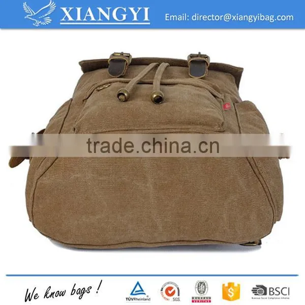 Unisex Leisure Simple Pure Color Canvas Computer Bag Backpack School Backpack Shipping Backpack New Design in 2016 photo-4