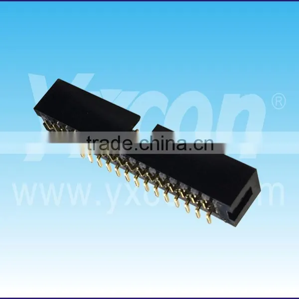 Made in China 2.54mm Pitch Factory Price Dual Row Vertical SMT Box Header Connector photo-5