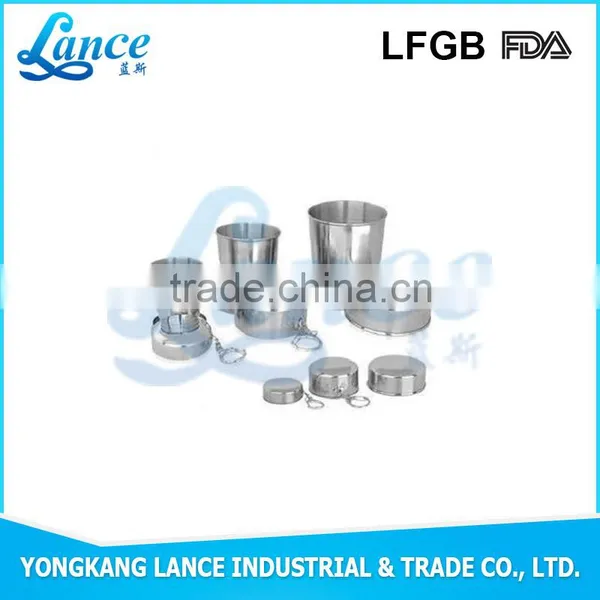 Popular Type Custom Stainless Steel Elegant Folding Cup