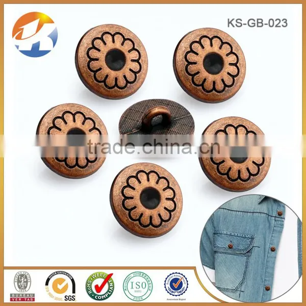 Free Samples Die-Casting Cheaper Metal Sewing Button photo-3