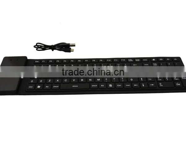EU Standard Cheapest Waterproof Flexible Silicon French Bluetooth Keyboard photo-6
