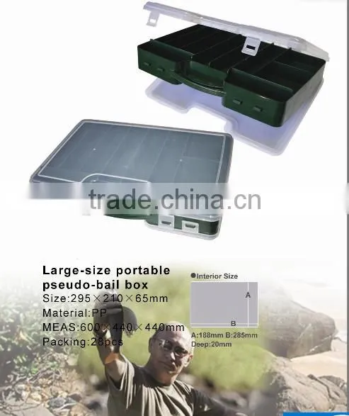 Fishing Tackle Accessories Storage Plastic Boxes With Compartment Double Cover photo-2