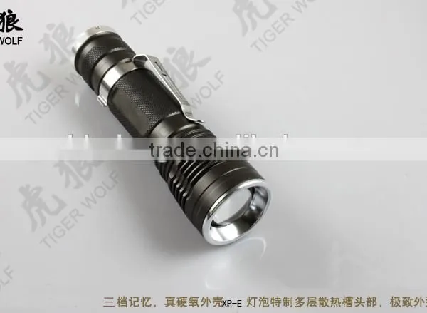 Factory Wholesale LED Mini Flashlight Aluminum Torch Light With Clip photo-2