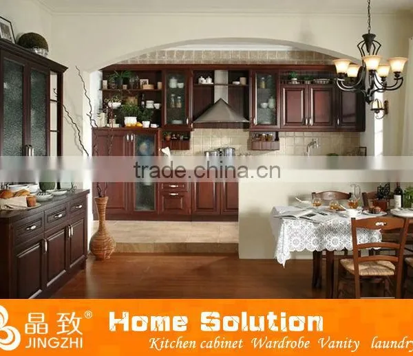 European Solid Wood Customized Kitchen Cabinet