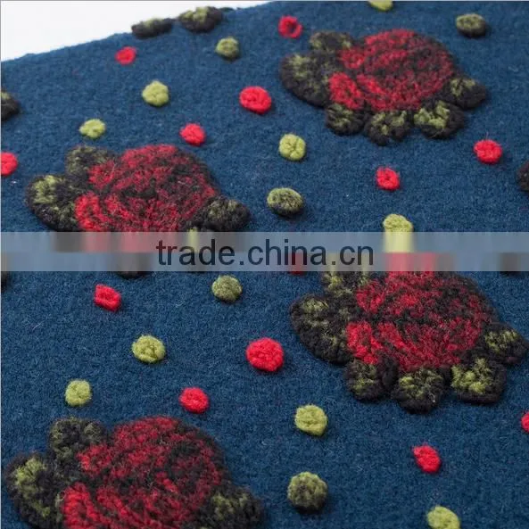 In Stock Selling Jacquard Wool Fabric Coat Garment Fabric Supplier's Choice photo-2