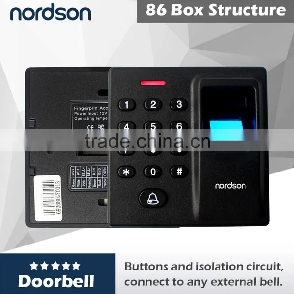 Biometric Fingerprint Access Control System Scanner and Door Standalone Access Controller With Keypad Fingerprint Reader