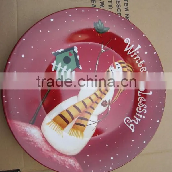 China Plates With Wholesale Price, Ceramic Plate With Christmas Pattern photo-6