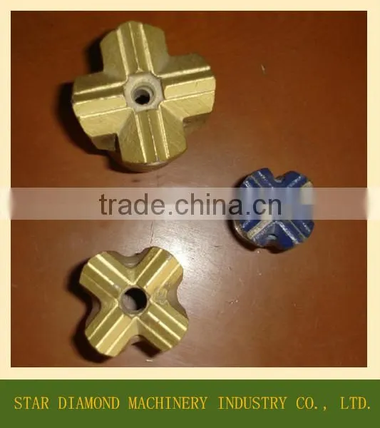 12 Degree Tapered Cross Bit, Hex19/ Hex22/ Hex25 Tapered Rod Bit photo-2