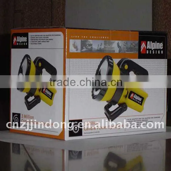 High Quality Lithium Battery Rechargeable Spotlight With 3.7V 300MA