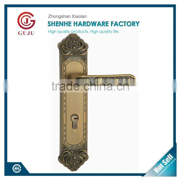 American Style External Pull Handle Main Door Lock Entry Set Cylinder Lock photo-3