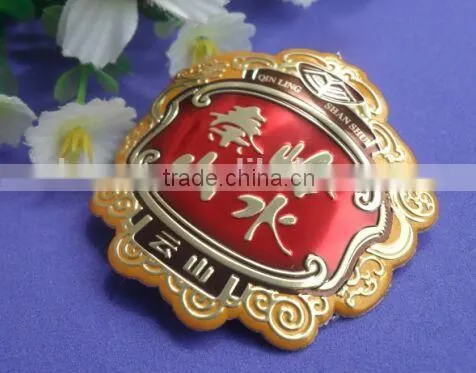 Pewter Packing Label,Tin Adhesive Label Metal Wine Label photo-3