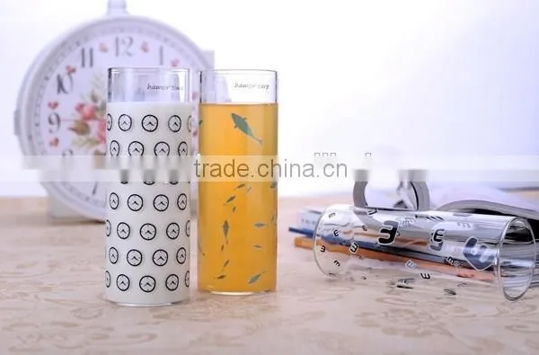 Round Thin Glass Juice Cup Clear Tea Coffee Cup photo-6
