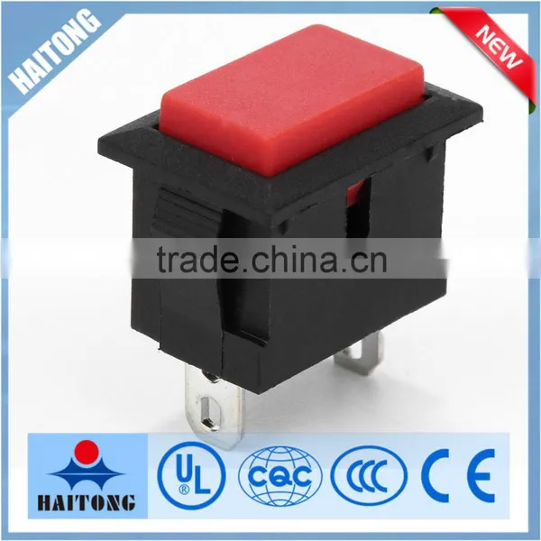 2pin red head push button latching push button switch