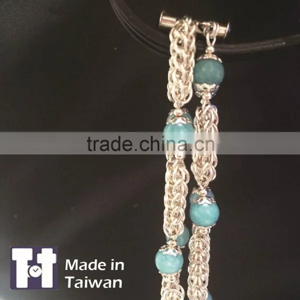 New Design Double Layer Manual 925 Sterling Silver Bracelet photo-2