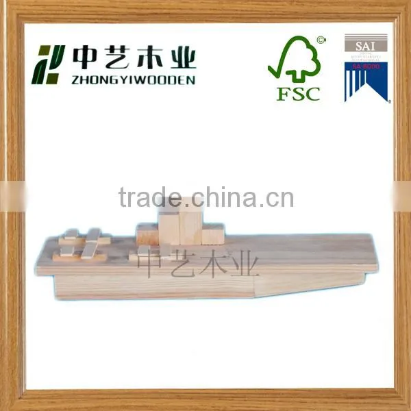 Made in China Cheap OEM Eco-friendly Handmade Wooden Educational Vessel Toys