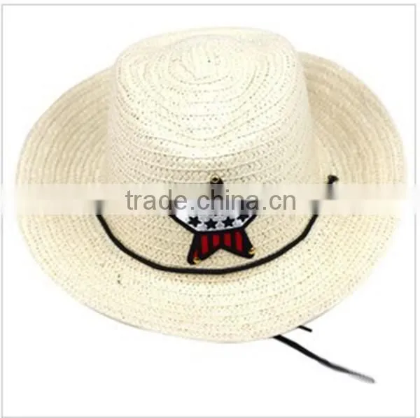 Fashion Style High Quality Straw Wholesale Kids Cowboy Hats Quality Choice photo-3