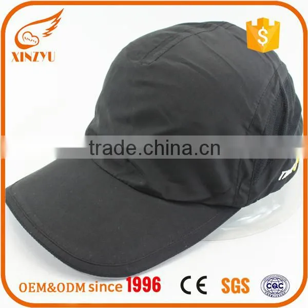 China Factory Wholesale Promo Cap Polyester Black Vintage Sports Cap
