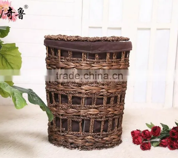 Water Hyacinth Grass Basket Storage Basket photo-2