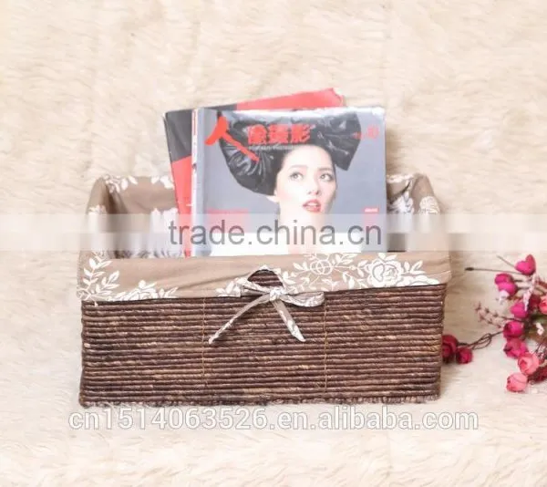 Gift Toy Storage Basket Made of Natural Maize Rope Various Color Set Of3 photo-2