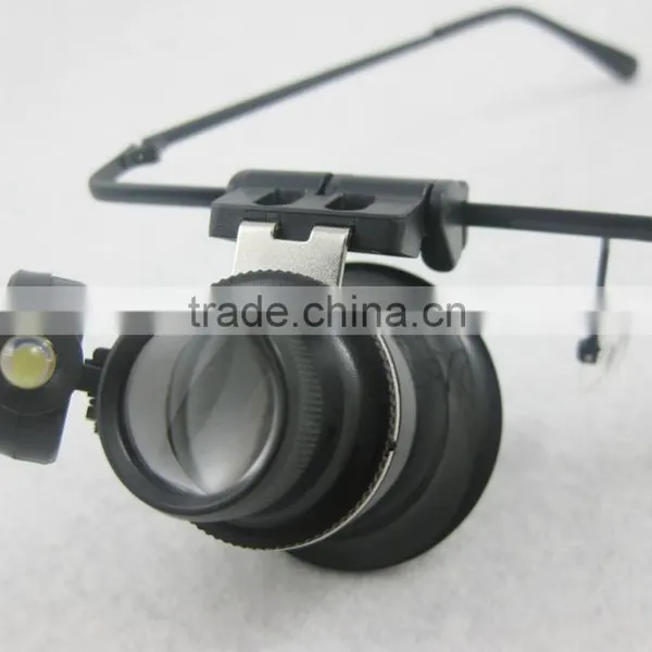 High Quality Optical Lens 2 LED Glasses Magnifier Wholesale for Repairing ,working,reading photo-2