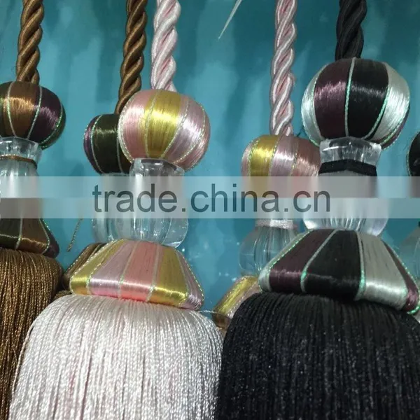 China Supplier Beaded Ball Polyester Tassel Manufacturer photo-2