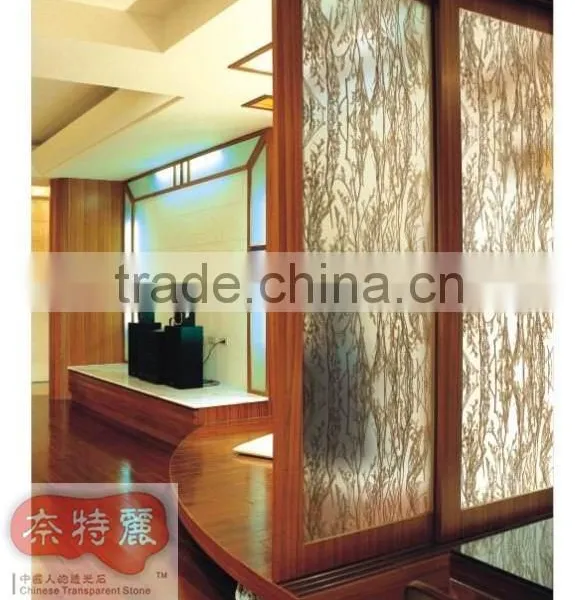 Decorative Acrylic Stone Transparent Wall Panel photo-3