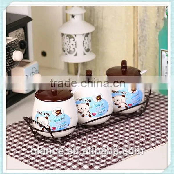 Ceramic Cookware Sets in Spices Canister Set Design for Salt and Pepper and Sugar photo-5
