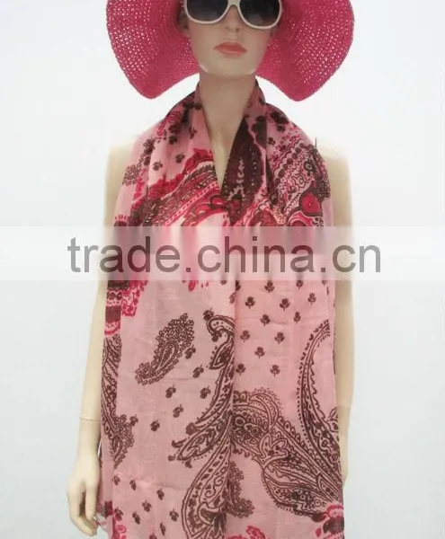 Printed Paisley Pattern Scarf,Exotic Style Scarf,Fashion Accessories