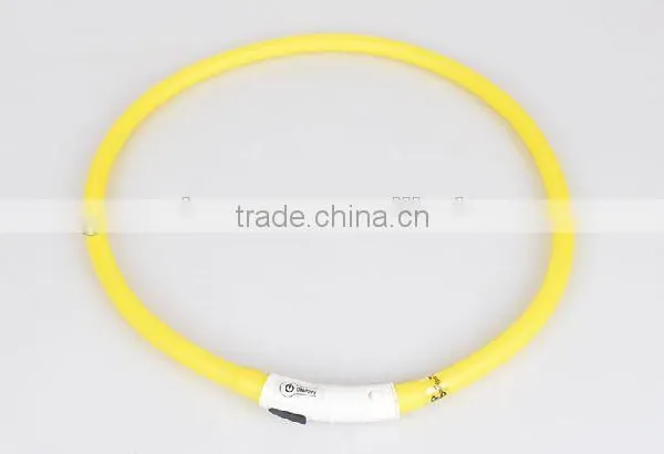 Cheapest Custom Logo Pet USB Rechargeable Silicone LED Flashing Dog Collar photo-6