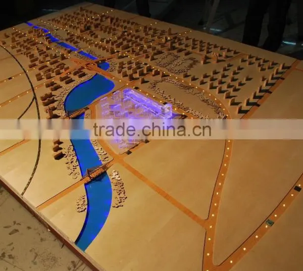 Wood Material Architectural Planning Model , Wood Block Model Maker photo-4