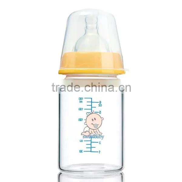 150ml Standard Size High Borosilicate Glass Baby Feeding Bottle photo-2