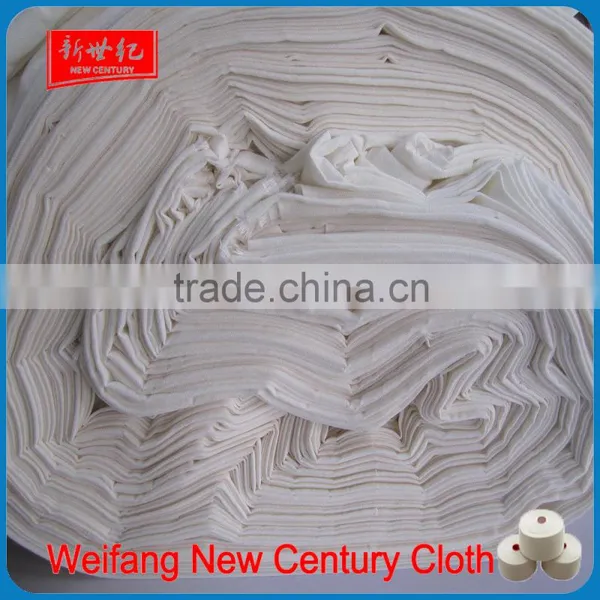 wholesale plain style/twill style viscose fabric, 30*30 68*68 rayon white fabric price