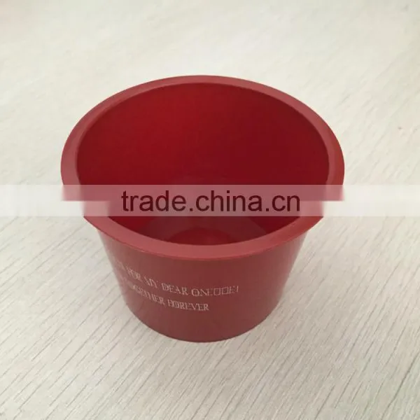 Christmas Hot Selling Resistant Baked Plastic Disposable Flowerpot Cup