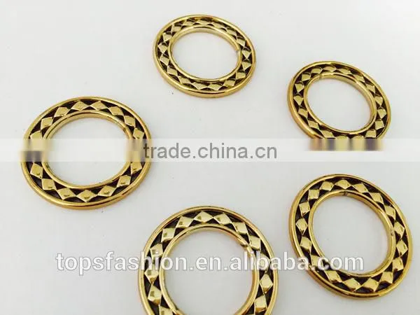 Swimwear Metal Gold and Black Ring Accessories photo-3